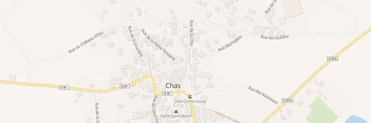 Plan du 3 Rue Martagere à Chas