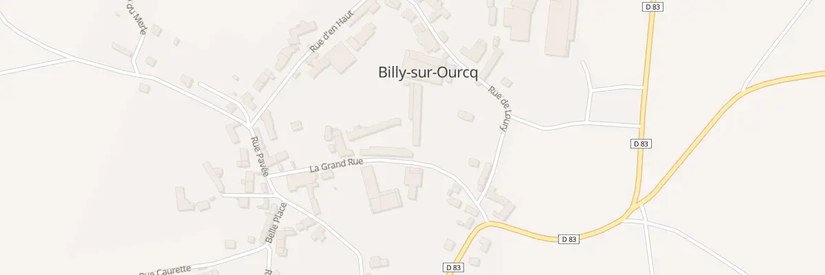 Plan du 9 Gr La Grand Rue à Billy-sur-Ourcq