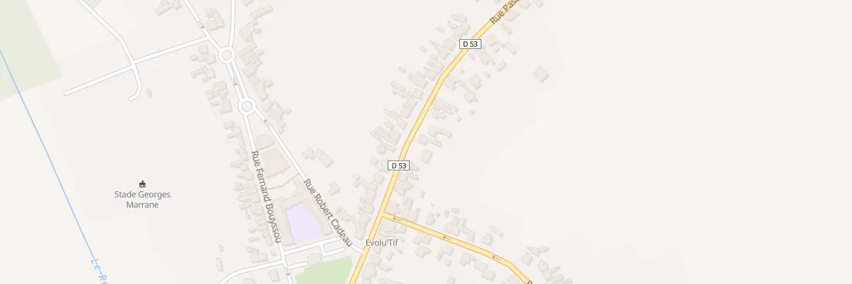 Plan du 84 Rue Pasteur à Tergnier