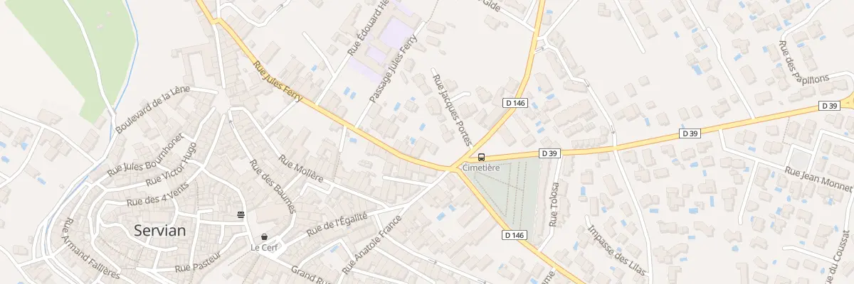 Plan du 2 Rue Jules Ferry à Servian