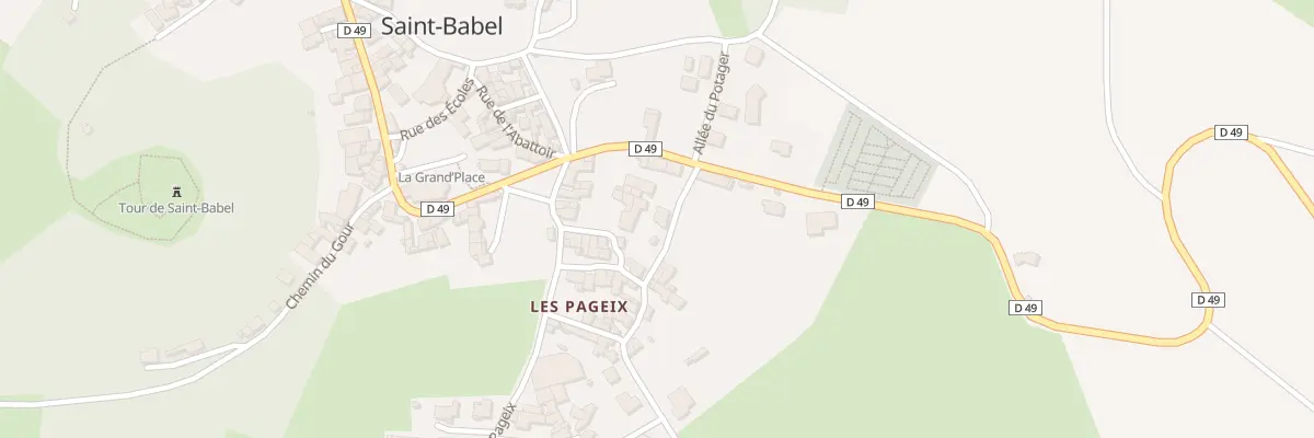 Plan du 9001 Chem des Condamines(Les Pageix) à Saint-Babel