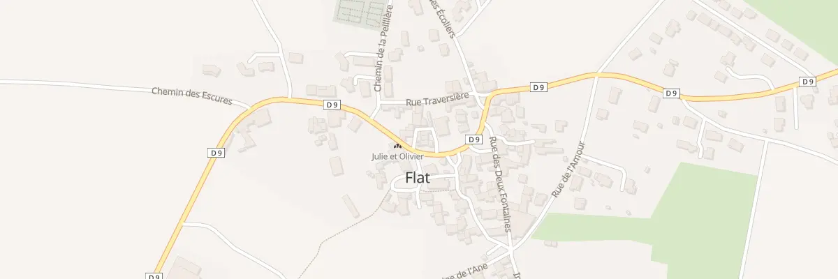 Plan du 2 Quartier du Puits à Aulhat-Flat