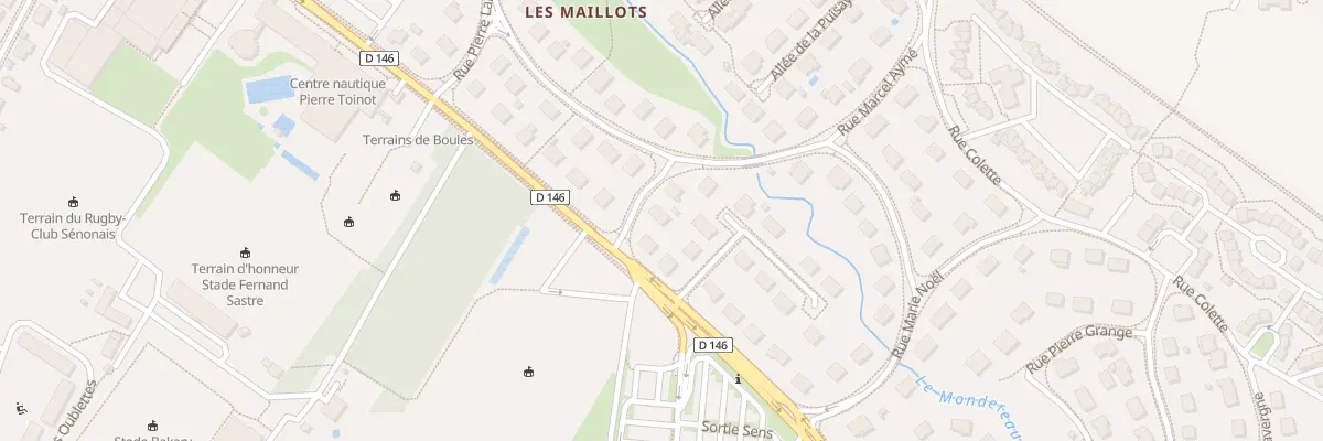 Plan du 4 Rue Marcel Aymé à Sens