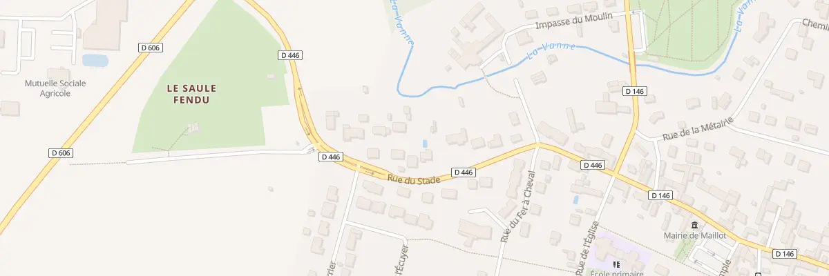 Plan du 20 Rue du Stade à Maillot