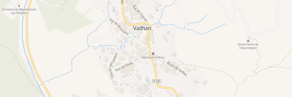 Plan du 1 Rue du Cabanon à Vailhan