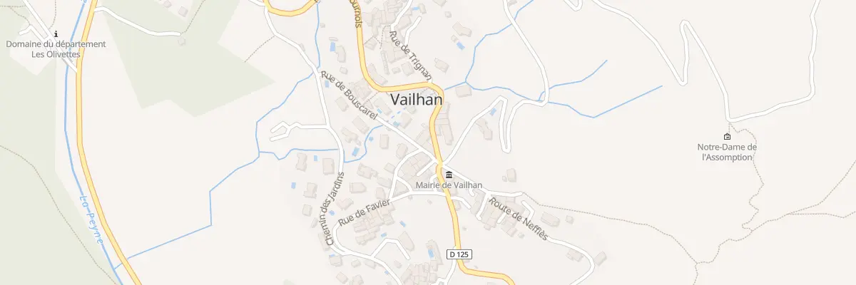 Plan du 3 Rte de Fournols à Vailhan