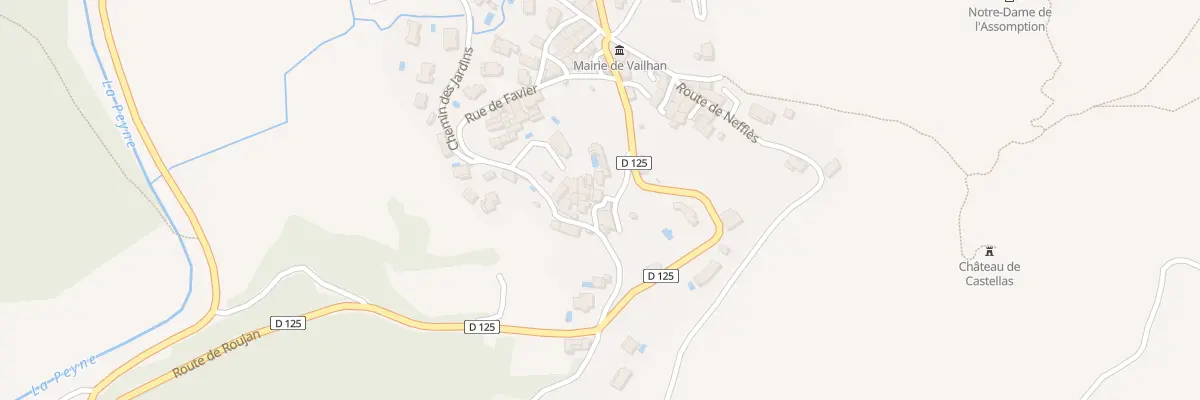 Plan du 6 Rue de la Calade à Vailhan