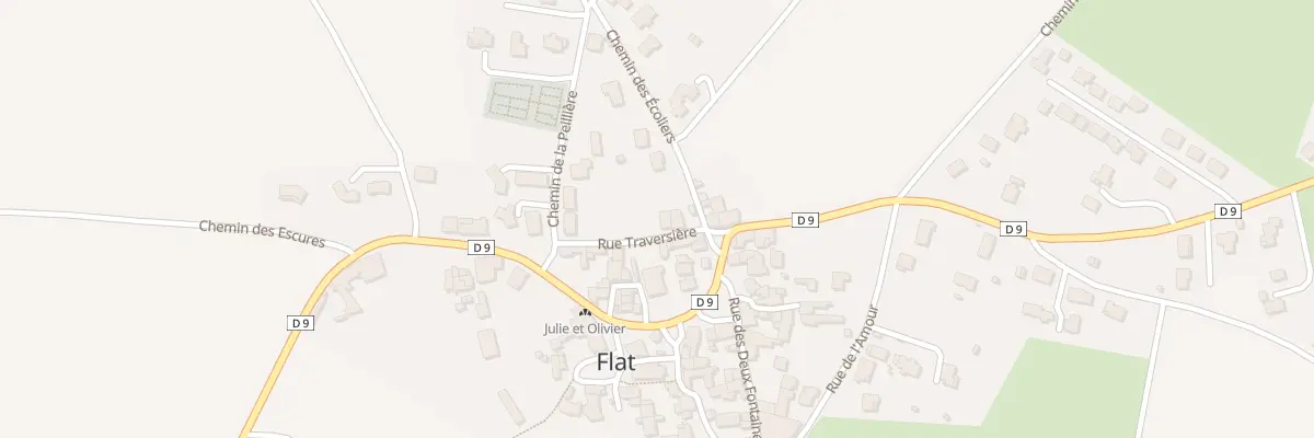 Plan du 3 Rue Traversiere à Aulhat-Flat