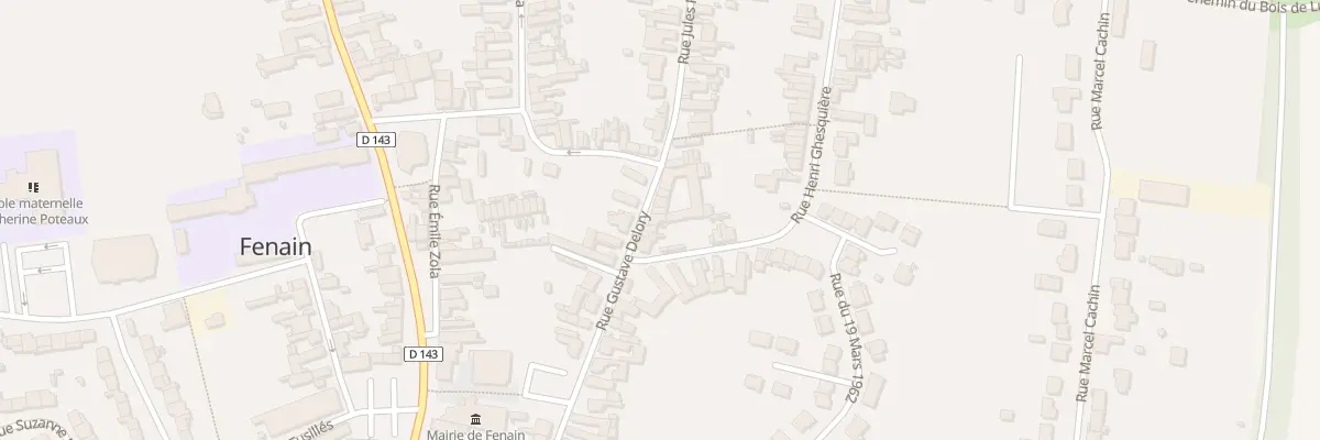 Plan du 36 Rue Gustave Delory à Fenain