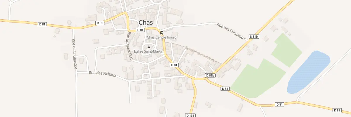 Plan du 4 Rue du Château à Chas