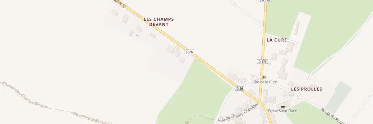 Plan du 79A Les Champs Devant à Vaux d’Amognes