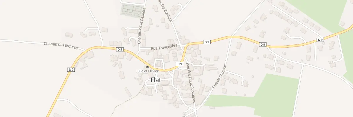 Plan du 9 Rte de la Tour à Aulhat-Flat