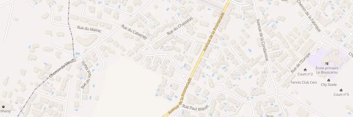 Plan du 6 Rue de la Clairette à Cers