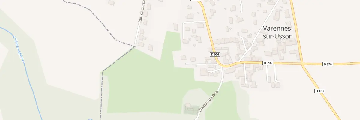 Plan du 6 Che des Platanes à Varennes-sur-Usson