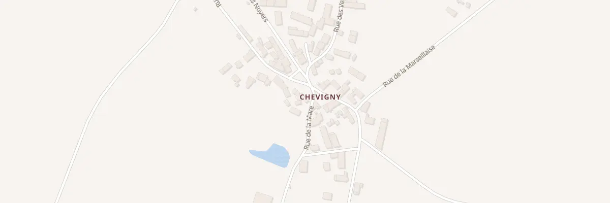 Plan du 29 Chevigny à Étais-la-Sauvin