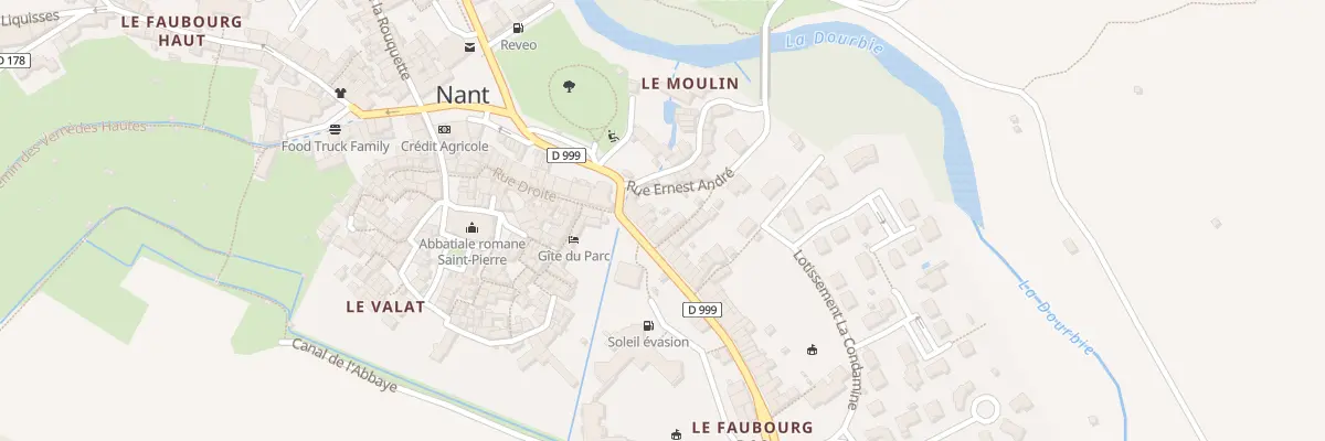 Plan du 3 Rue du Faubourg Bas à Nant