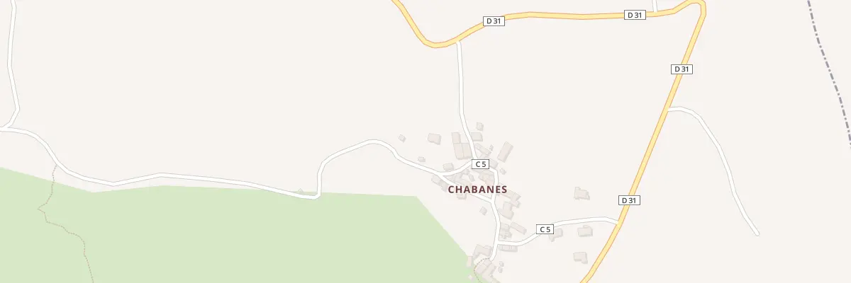 Plan du 5350 Chabannes aux Salelles