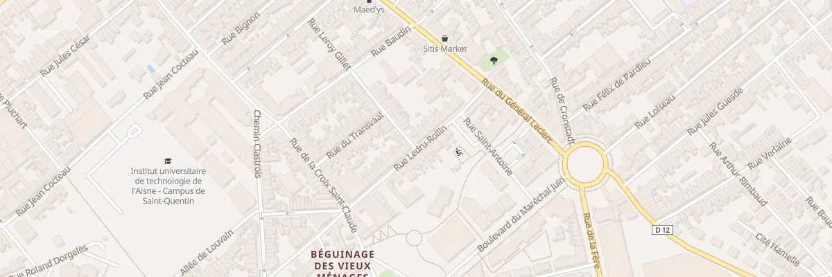 Plan du 33 Rue de Madagascar à Saint-Quentin