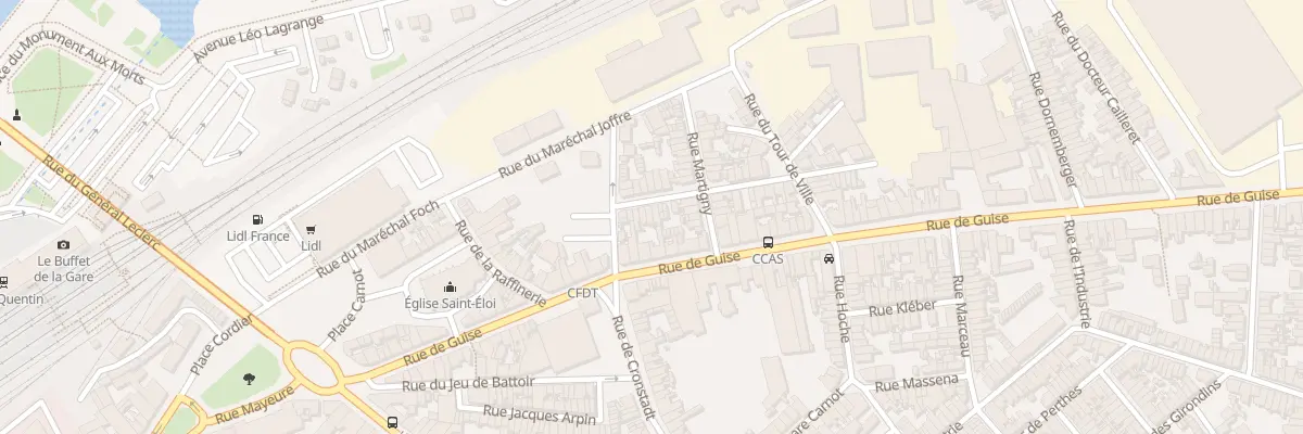Plan du 8 Rue Joséphine à Saint-Quentin
