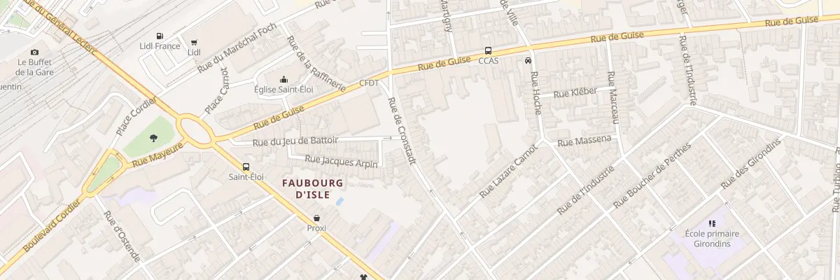 Plan du 19 Rue de Cronstadt à Saint-Quentin