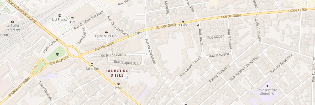 Plan du 17 Rue de Cronstadt à Saint-Quentin