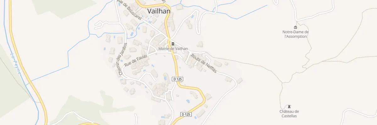 Plan du 3 Imp de Vallet à Vailhan