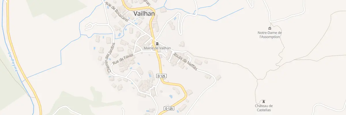 Plan du 1 Imp de Vallet à Vailhan