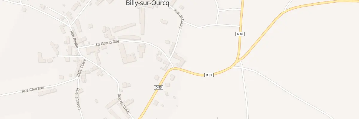Plan du 15 Gr La Grand Rue à Billy-sur-Ourcq