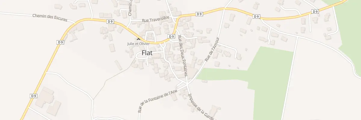 Plan du 2 Rue des Deux Fontaines à Aulhat-Flat