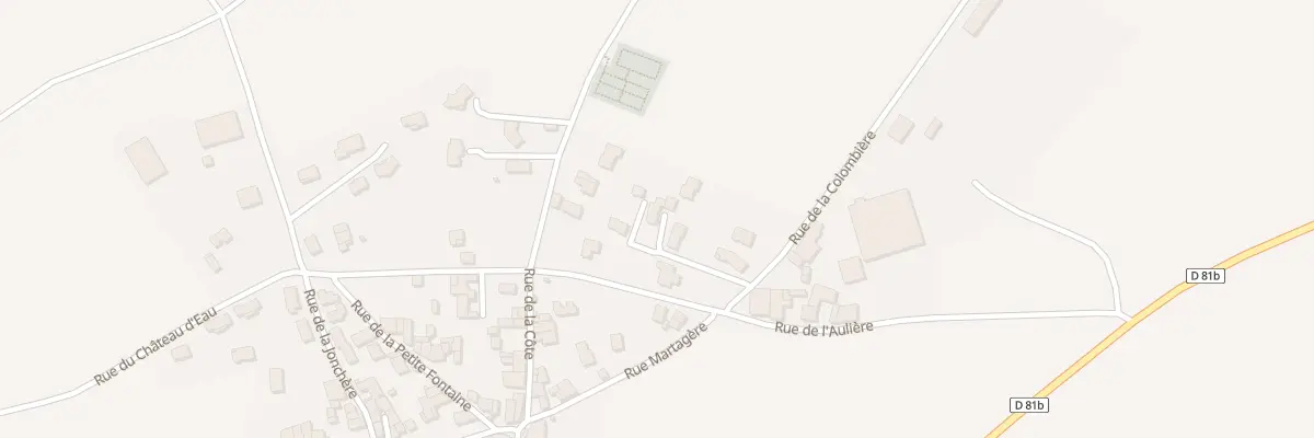 Plan du 3T Rue de la Colombière à Chas