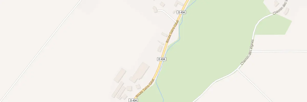 Plan du 3 Rte Saint Geat à Bas-et-Lezat