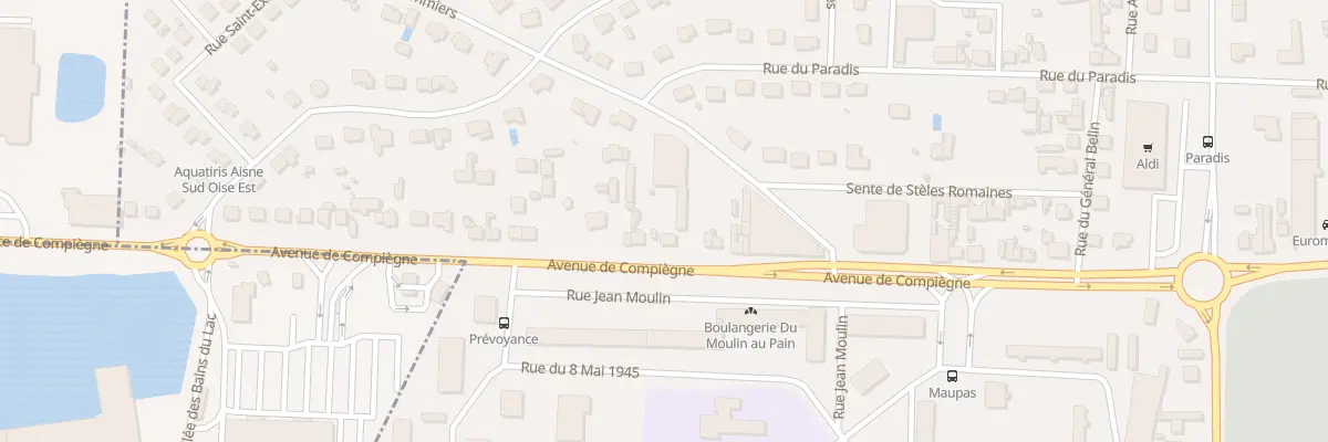 Plan du 108 Av de Compiègne à Soissons