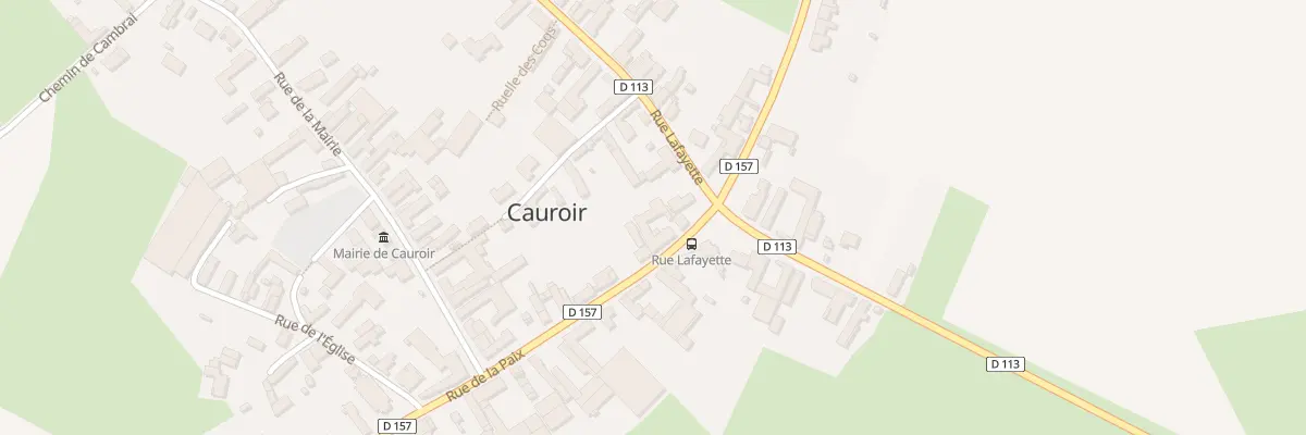 Plan du 23 Rue de la Paix à Cauroir