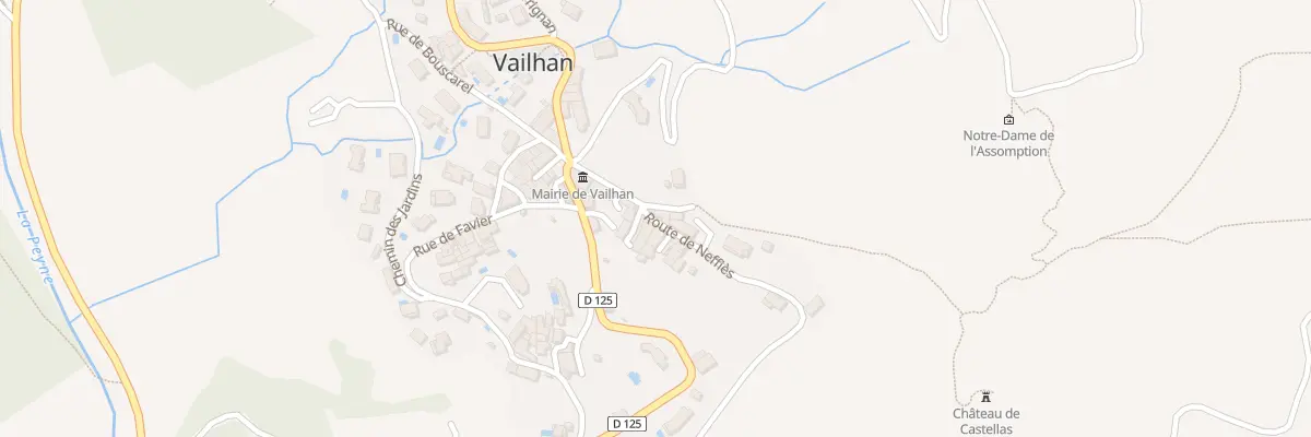Plan du 1B Rte de Neffies à Vailhan