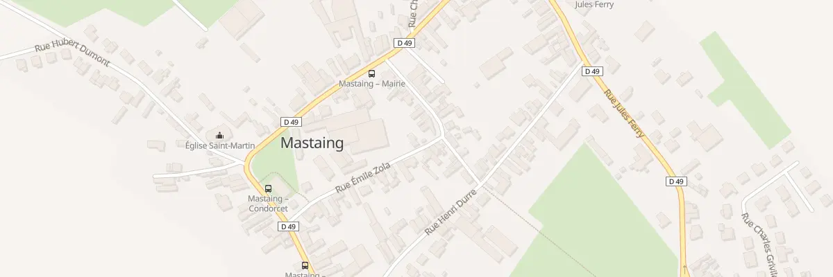 Plan du 2 Rue Emile Zola à Mastaing