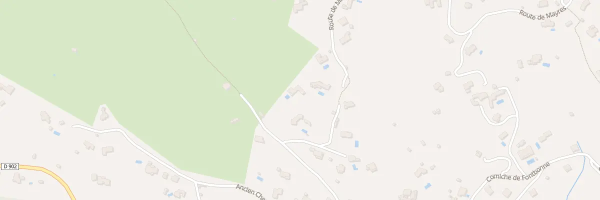 Plan du 1000 Che de Fontbonne à Lodève