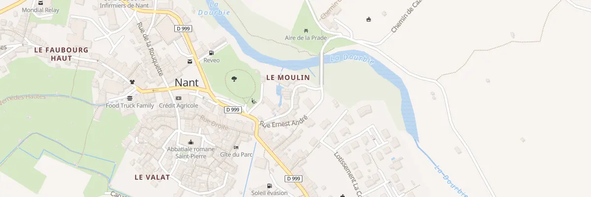 Plan du 16 Rue du Moulin à Nant