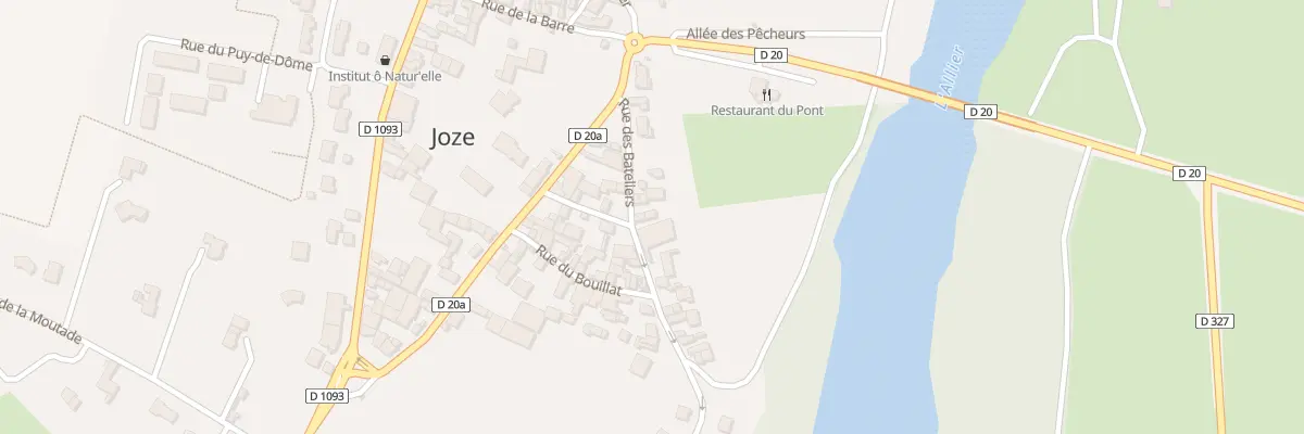 Plan du 9 Rue des Bateliers à Joze