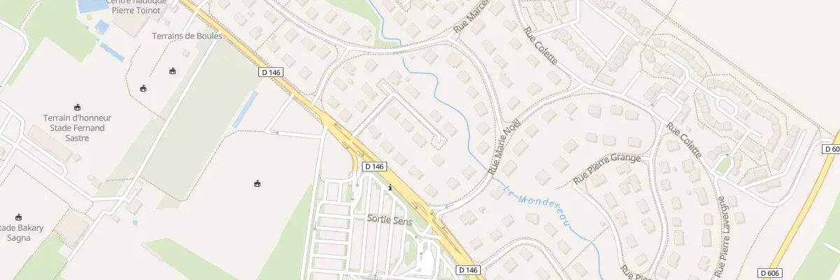 Plan du 8 Rue Paul Claudel à Sens