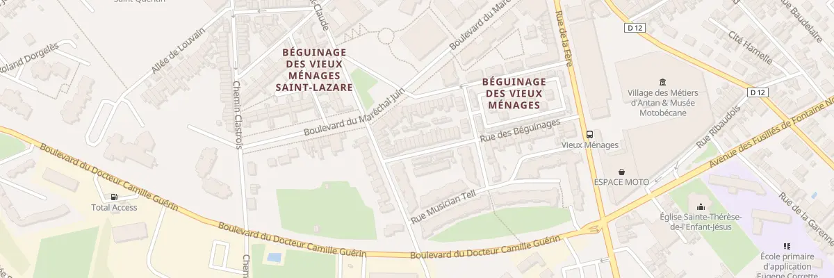 Plan du 20 Rue des Béguinages à Saint-Quentin