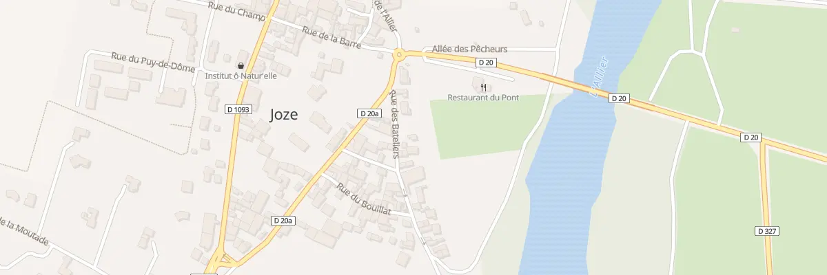 Plan du 5 Rue des Bateliers à Joze
