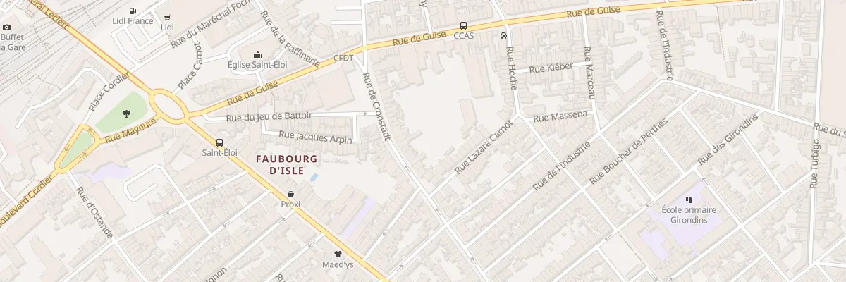 Plan du 31 Rue de Cronstadt à Saint-Quentin