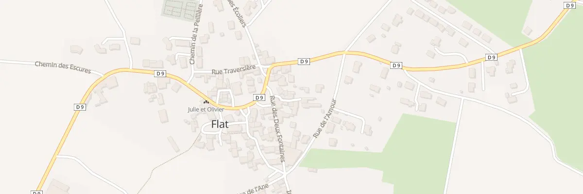 Plan du 3 Imp de la Cure à Aulhat-Flat