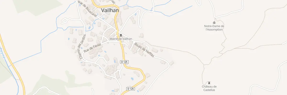 Plan du 7 Rte de Neffies à Vailhan