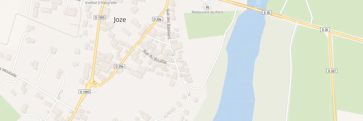 Plan du 13 Rue des Bateliers à Joze