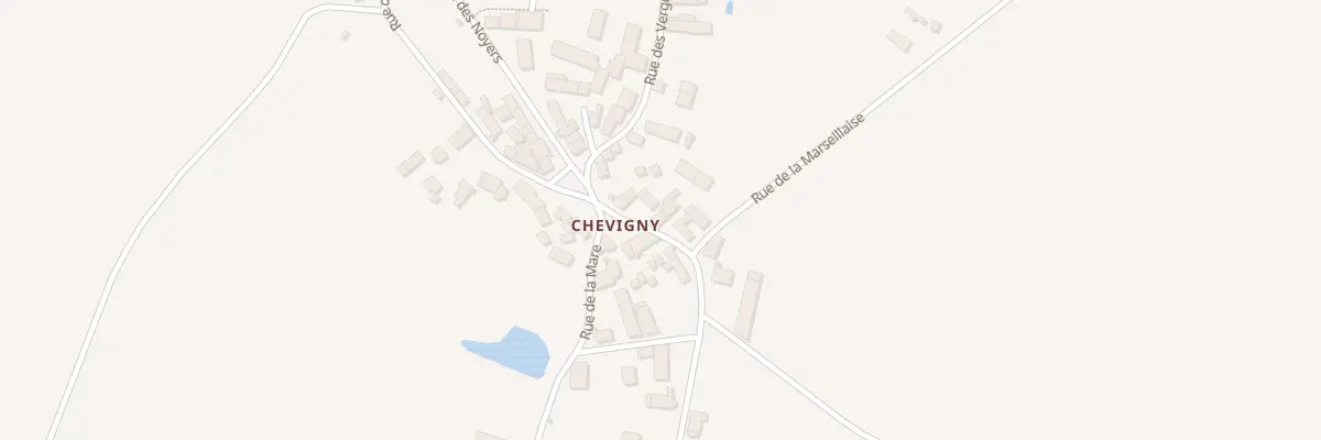 Plan du 20 Chevigny à Étais-la-Sauvin
