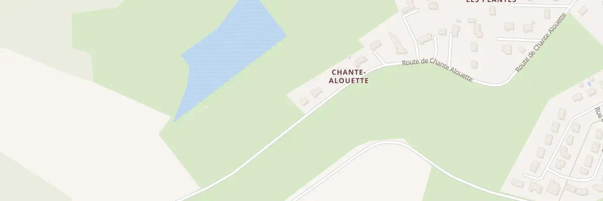 Plan du 40 Rte de Chante Alouette à Bressolles