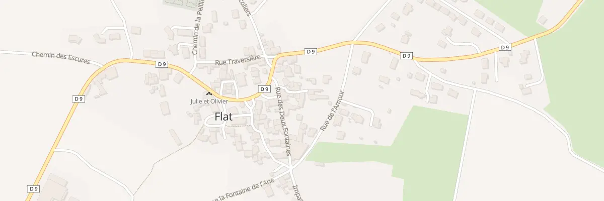 Plan du 2 Imp de la Cure à Aulhat-Flat