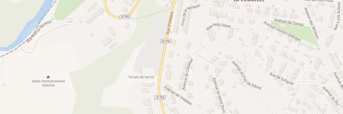 Plan du 11 Rue d’Orleans (Hte Combelle) à Auzat-la-Combelle