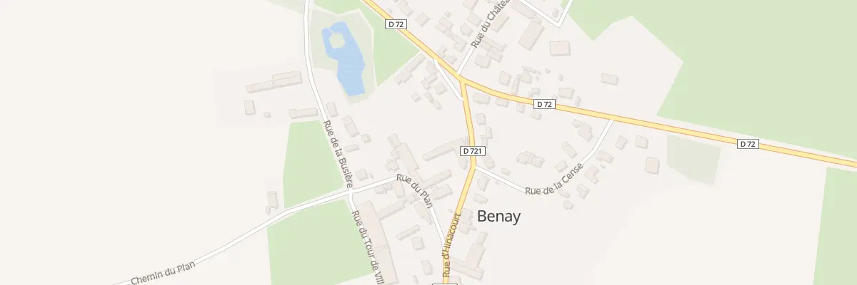 Plan du 1 Rue d’Essigny à Benay